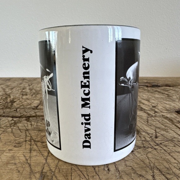Vintage Curious Cat Spaghetti David McEnery Coffee Mug 1997 Cute Collectible - Picture 3 of 9